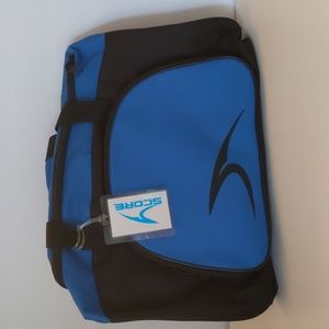 NWOT Score Duffel Sports Bag Blue and Black